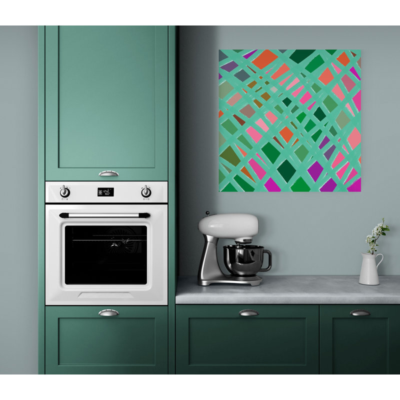 Art mural 30 "x 30" par Just New You Can encadré "par Catherine Newman