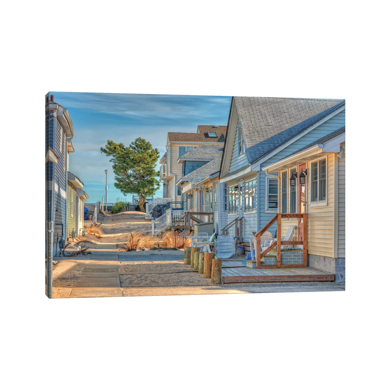 Jersey Cottages by David Gardiner - Wrapped Canvas Print, 20.32 cm H x 30.48 cm W