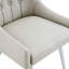 Chaise de salle à manger rembourrée en cuir avec dossier capitonné Diamond-130493381-130493382-130493385