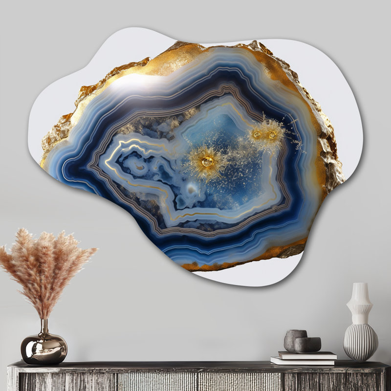 Ernie - Asymmetric Stone Geode, H 27 po x l 35 po