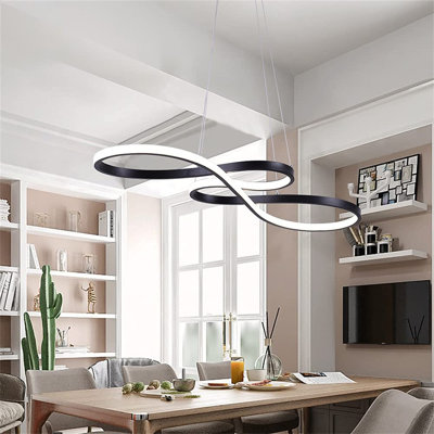 1-Light Unique LED Chandelier