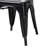 Johb Studio Ryland Modern Industrial Dark Grey Finished Metal Dining Chair-2032136523