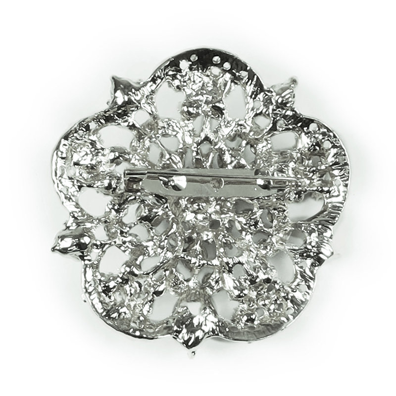 Broche en cristal Fairford, Argent cristal