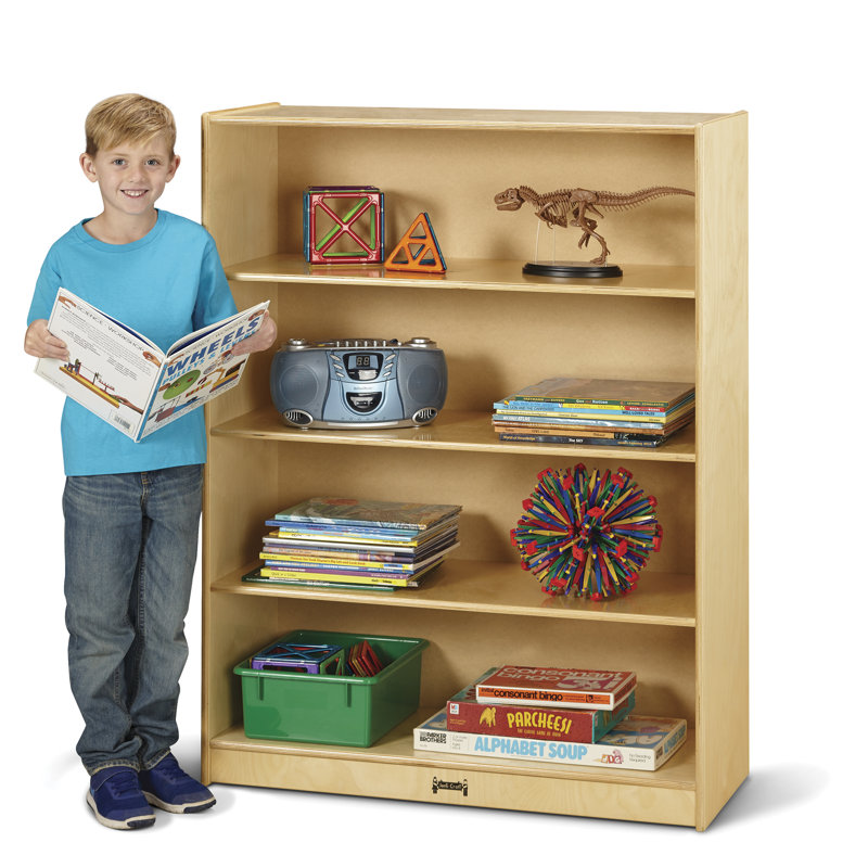 Jonti-Craft Tall Fixed Straight-Shelf Bookcase, Standard