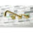 Kingston Brass Kaiser Two-Handle 3-Hole Wall Mount Roman Tub Faucet-54822321