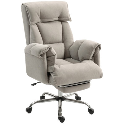 Reclining Desk Chair With Rolling Wheels,High Back Office Chair