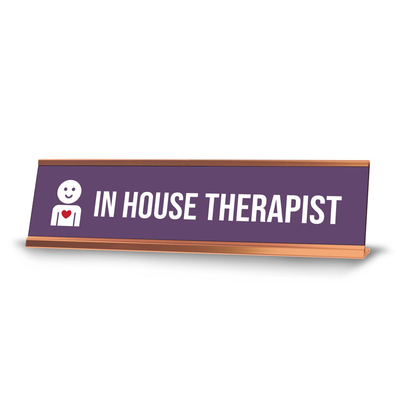 Enseigne de bureau «In House Therapist»