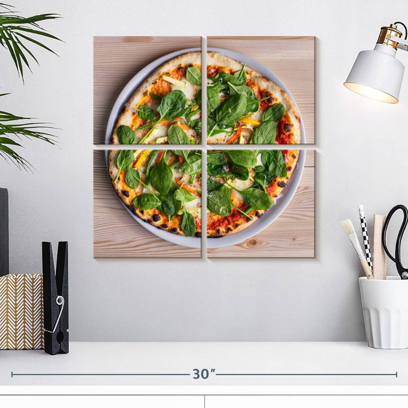 Yarlin Spinach Pizza, 18" H x 18" W