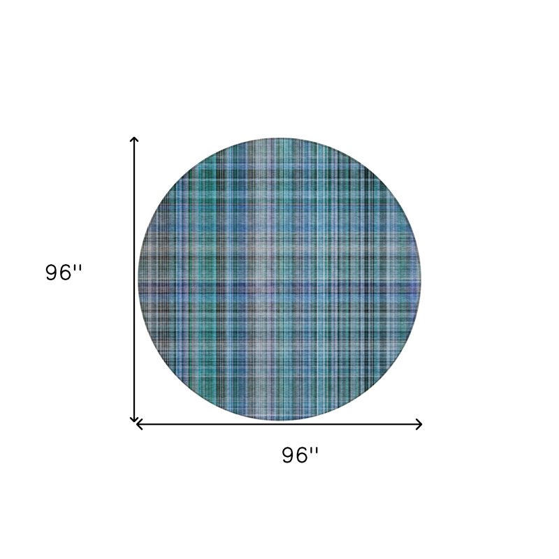 Tapis d'intérieur rond 8 po