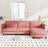 107.8'' Red 4 - Seat L Shaped Couch With Movable , Arm Pockets, Modern Fabric For Cozy Home Office Setup, Breathable Skin Fabric, Pocket Springs, High Density Foam, Frame, 800 Pound Support, Legs Per-2029220417
