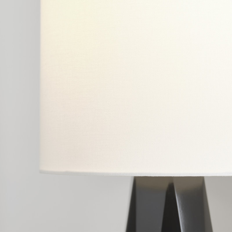 Moresby 1-Light Medium Table Lamp, Gloss Black
