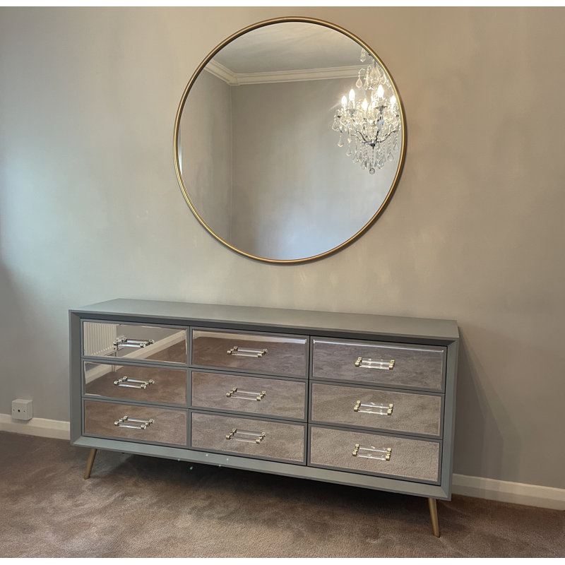 Carruth 149cm Sideboard, Grey/Gold