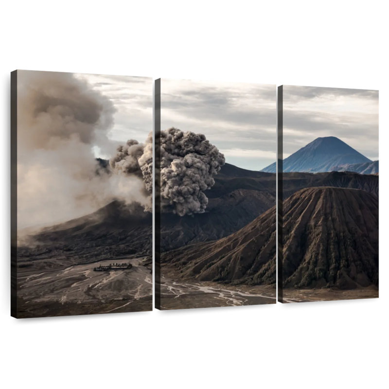Alvord Volcanic Eruption, 24" H x 38" W