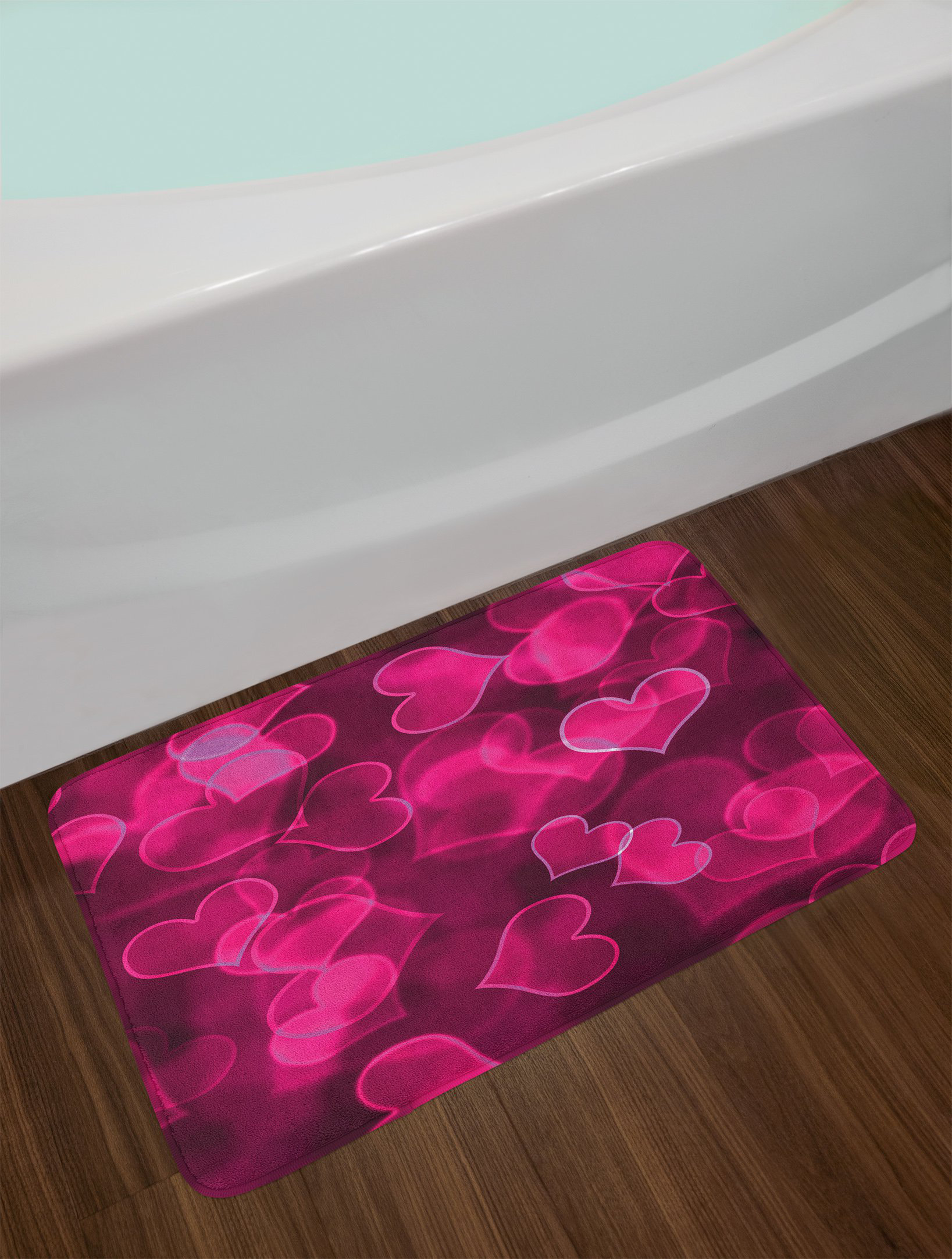 East Urban Home Cute Magenta Hot Pink Hot Pink Bath Rug Wayfair