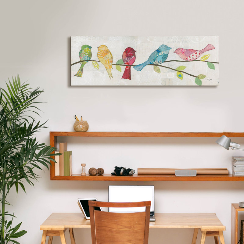 «Catching Up I» par Courtney Prahl, art mural sur toile, H 12 po x l 36 po x 1,5 po