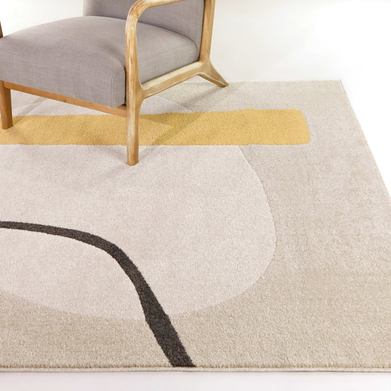 Abstract Indoor Rug, Rectangle 5'3" x 7'