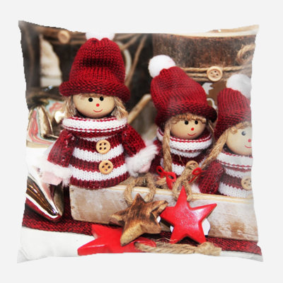 Canvas Outdoor Reversible Throw Pillow
