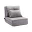 Fauteuil convertible convertible à 5 positions réglables sur le plancher gris