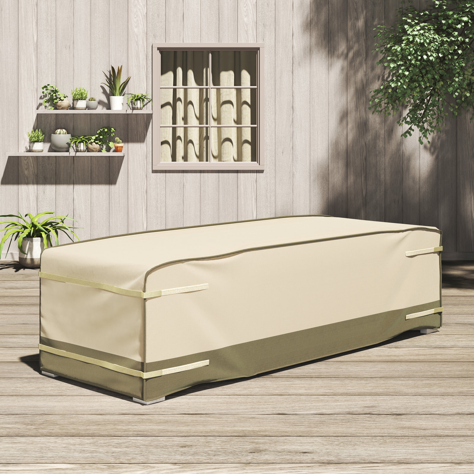 Prestley Outdoor Cover, 25.98" H x 100" W x 38.19" D