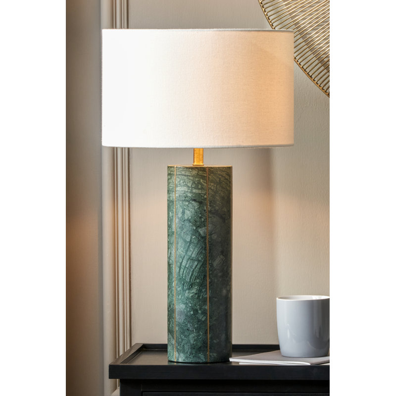 Venetia 46.5 white and green single with USB and Outlet, Green