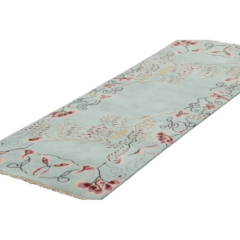 One-of-a-Kind 2'1x6' Hand Knotted Area Rug