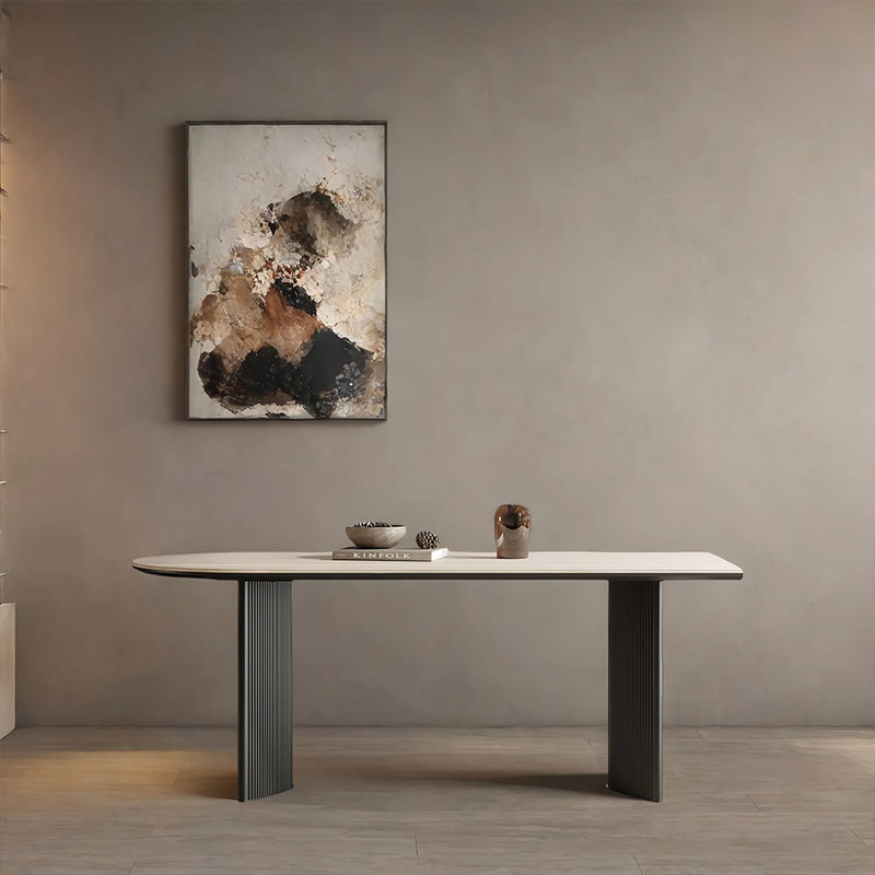Table de salle à manger rectangulaire simple et élégante, H 29,52 po x L 59,05 po x l 31,49 po
