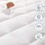 Surmatelas double en mousse viscoélastique 3 pouces, mousse viscoélastique gélifiée rafraîchissante 2 pouces et surmatelas en duvet synthétique 1 pouce-365038972