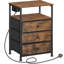 39cm W Metal Bedside Table