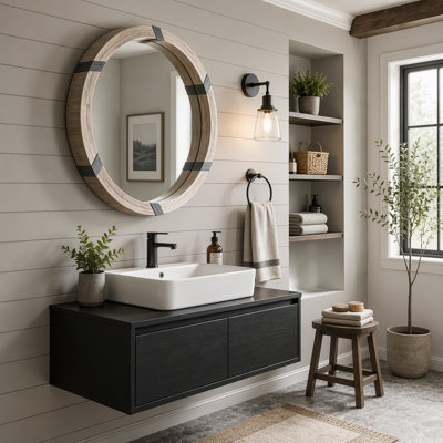 Contemporary Style Wall Mirror,Decorative Round Wall Mirror,Stylish Circular Mirror(Only Wall Mirror)