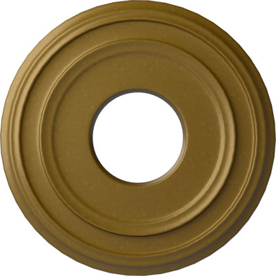 Médaillon de plafond H 12,375 po x l 12,375 po x P 1,125 po