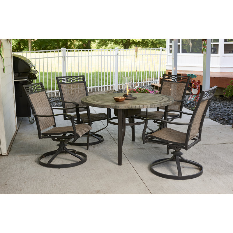 Intrigue Glass Propane Outdoor Tabletop Fireplace with Flame Guard