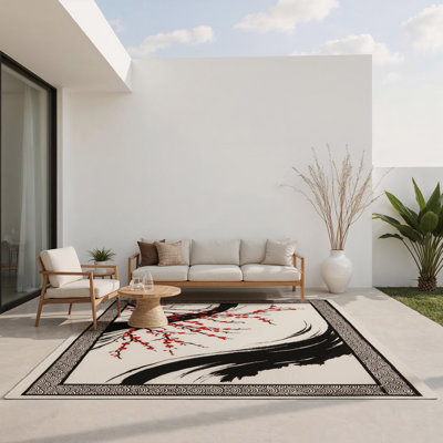 Tapis intérieur et extérieur Whispering Blossoms