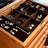 Orange Rectangular Solid Wood Jewelry Armoires