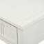 Console Daisy, traditionnelle, 2 tiroirs, tablette de salon - blanc ivoire