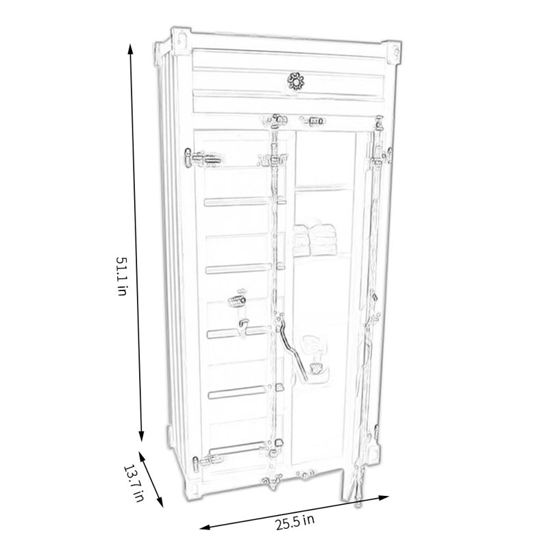 18 Pair Shoe Storage Cabinet
