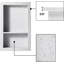Étagère murale de salle de bain en marbre gris clair 14 po x 23 po Niche-493717122