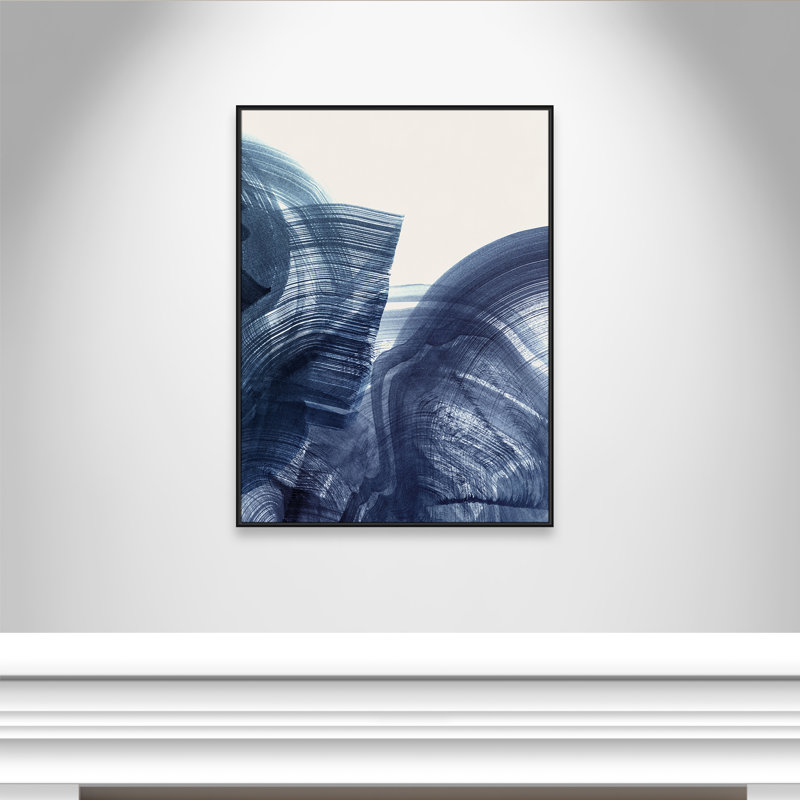 Indigo Crescendo II Print by , Black Floater, 49.5" H x 37.5" W