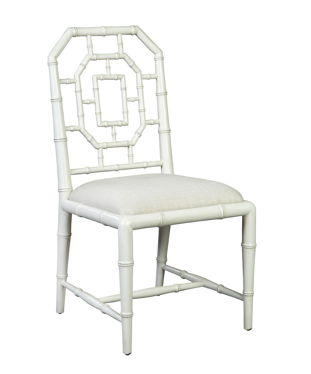 Upholstered Bamboo Chair