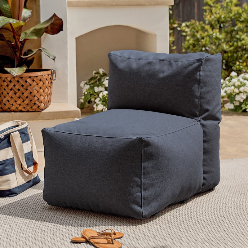 Sunbrella Outdoor Solid Modular Seating, Blue