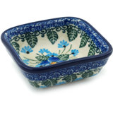 Forget Me Not Stoneware Rice Bowl