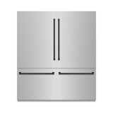 ZLINE Autograph 72 in. Built-In Refrigerator w/ Gray Interior and Bronze Accents