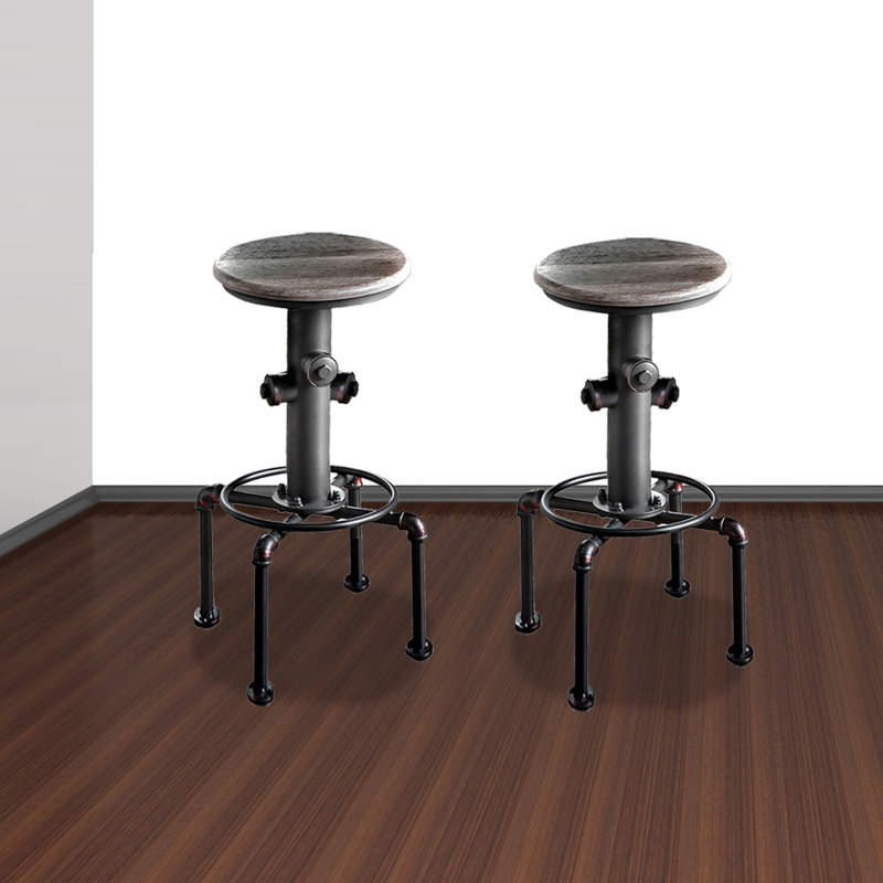 Tabouret de bar et de comptoir Mildred, Tabouret de bar (assise de 30 po de hauteur), Brun