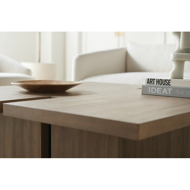 Theory Square Coffee Table, 16" H x 52" L x 52" W