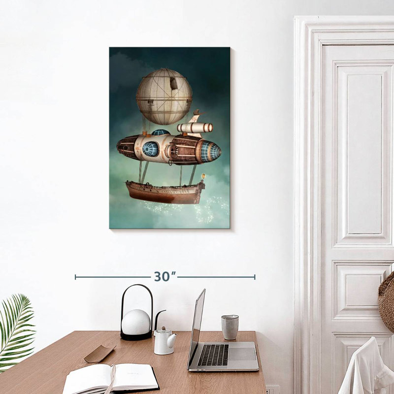 Mehar Steampunk Airship, 30" H x 20" W