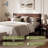 Callisto 2-Piece Queen size Solid Wood Bedroom Set with Platform Bed and Nightstand, Walnut Finish-857537432-857537431
