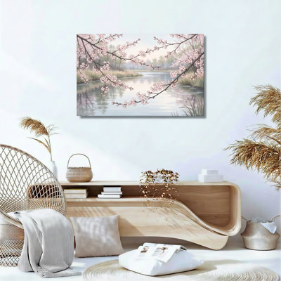 Ensemble de 1 tableau sur toile Fleurs de cerisier