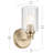 9.5" 1-Light Wall Sconce with Glass-108202148-108202149