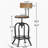 Adjustable Height Swivel Bar Stool, with Beech