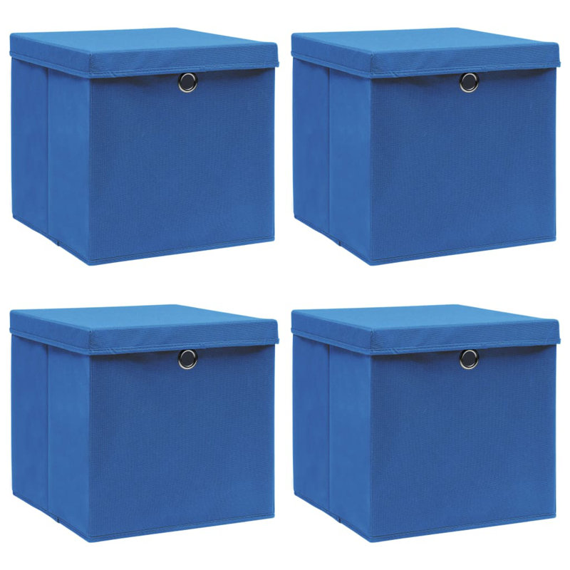 Rebrilliant Fabric Decorative Bin, Blue