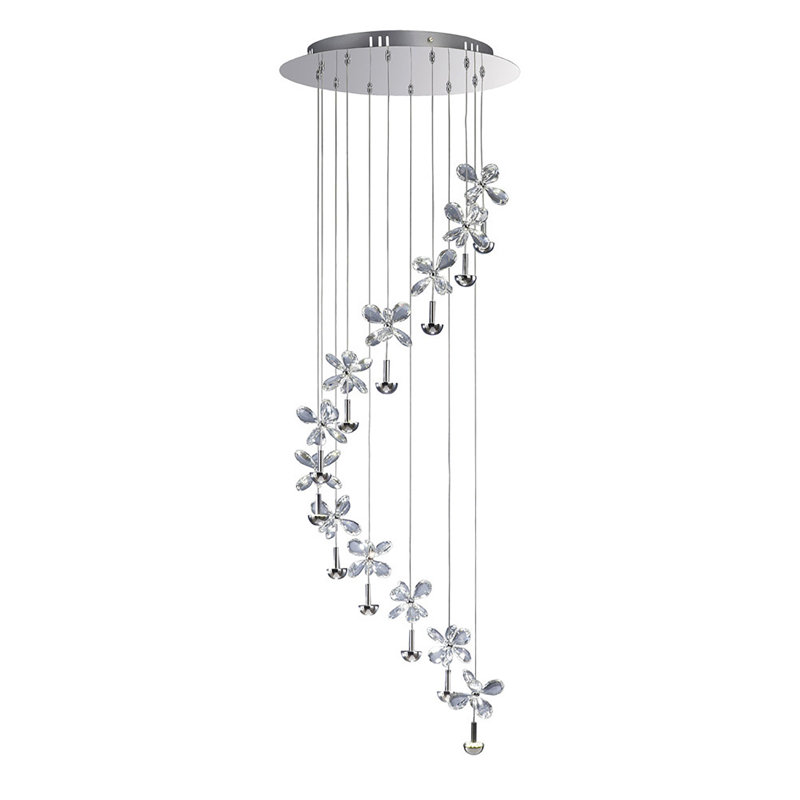 12 - Light Crystal LED Chandelier